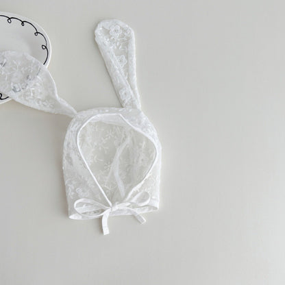 レースラビットボンネット(4color)