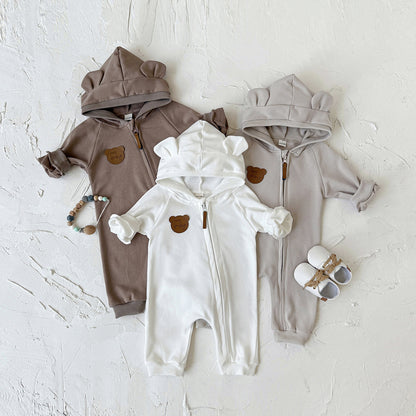 なりきりベアジッパーロンパース(3color)