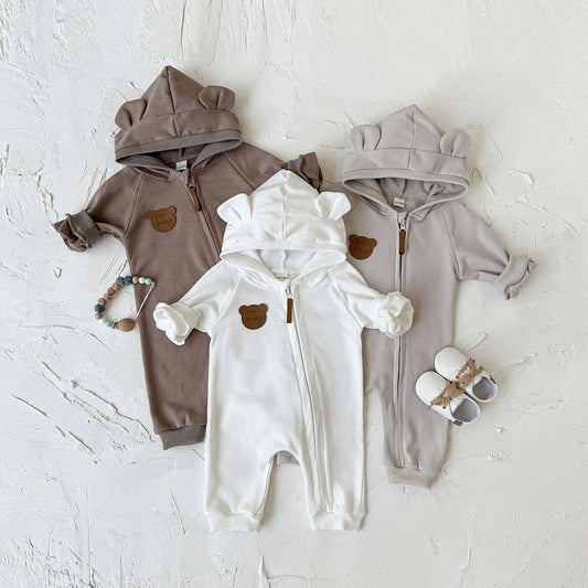 なりきりベアジッパーロンパース(3color)