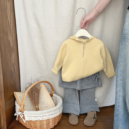 フェイクピースフレアパンツ(2color)