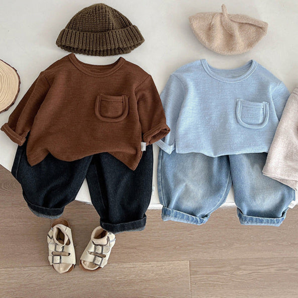 ワイドデニムパンツ(2color)