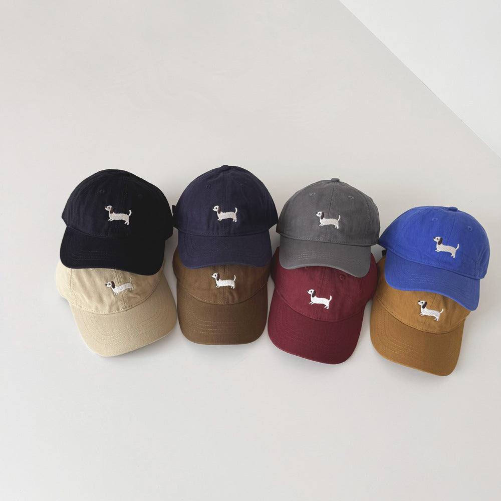 ダックス刺繍キッズキャップ(11color)