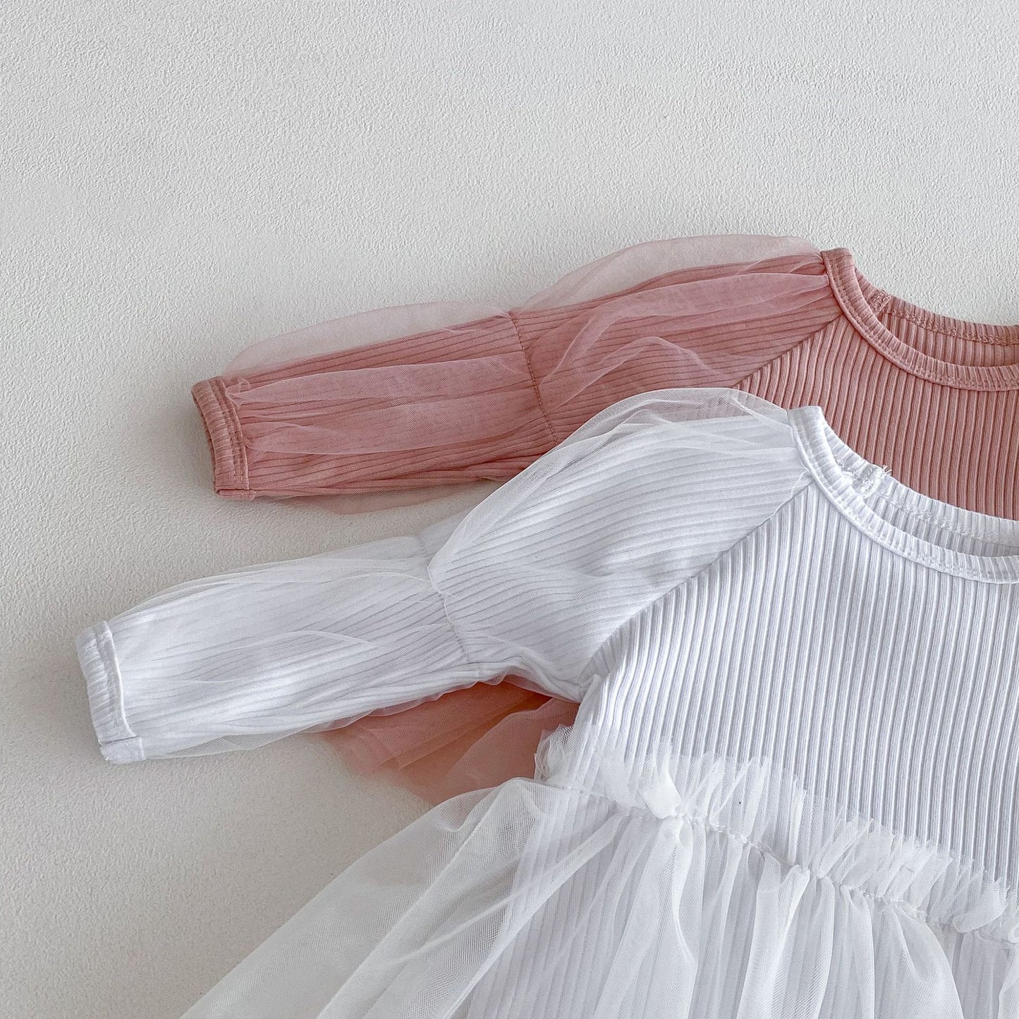 🅽🅴🆆 切替チュールデザインロンパース(2color)