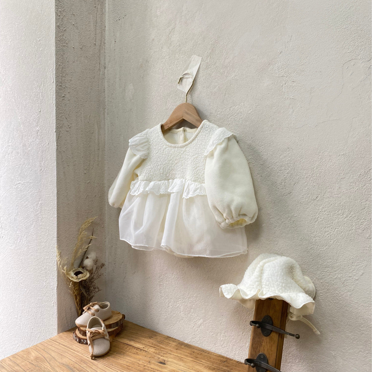 🅽🅴🆆 もこもこホワイトセレモニーベビーセット