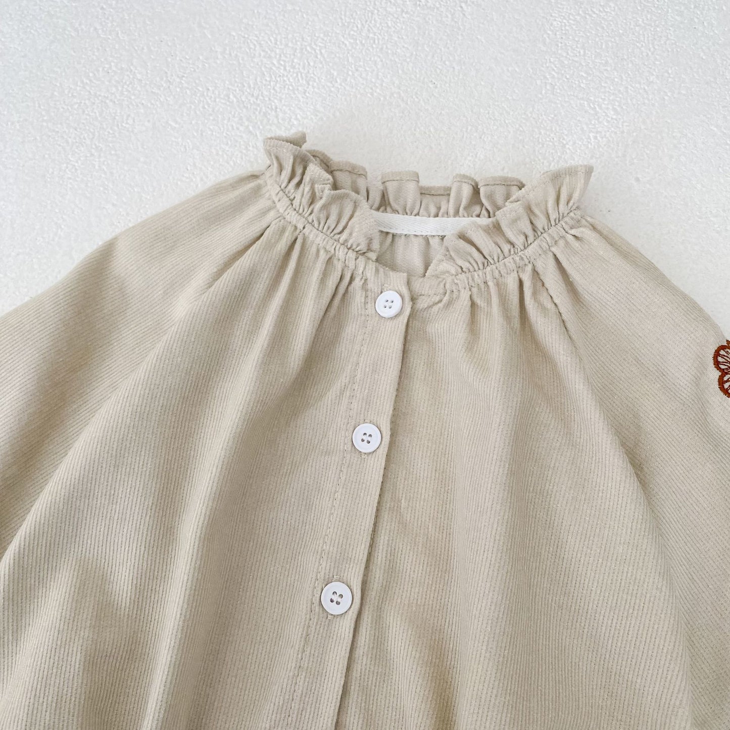 カントリースリーブ刺繍ロンパース(2color)