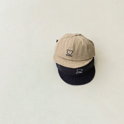 ベア刺繍カジュアルキャップ(4color)