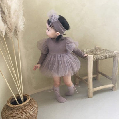 🅽🅴🆆 ナチュラルセレモニーベビーロンパース(2color)