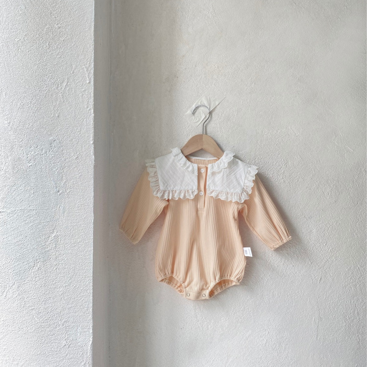 ダブルレースカラーリブロンパース(2color)