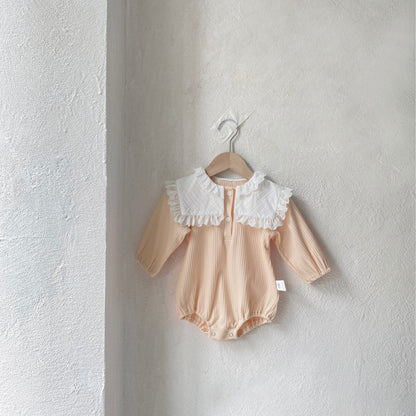 ダブルレースカラーリブロンパース(2color)