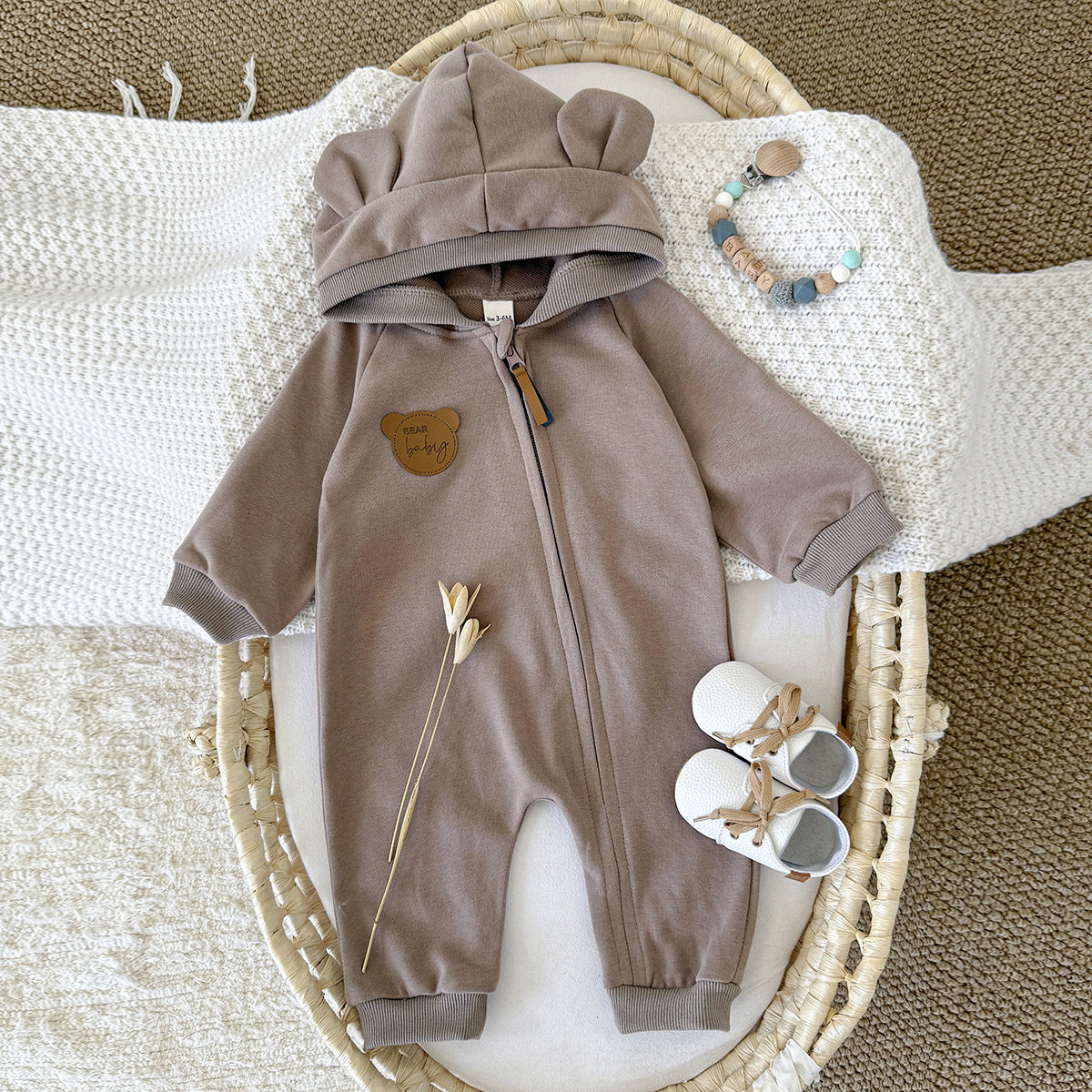 なりきりベアジッパーロンパース(3color)