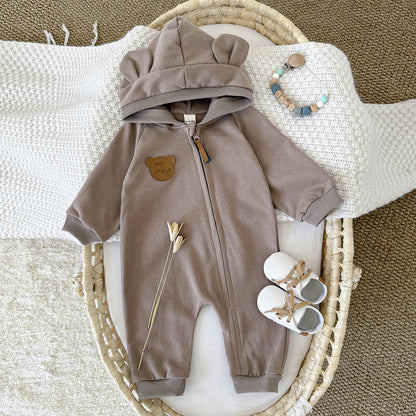 なりきりベアジッパーロンパース(3color)