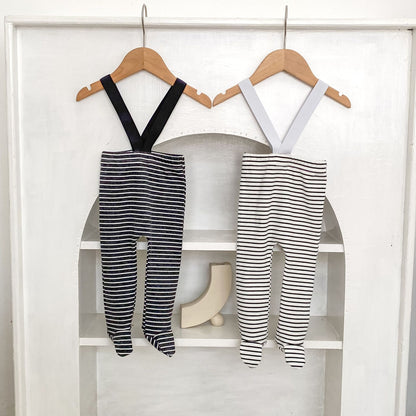 ボーダーサスペンダーレギンス(2color)