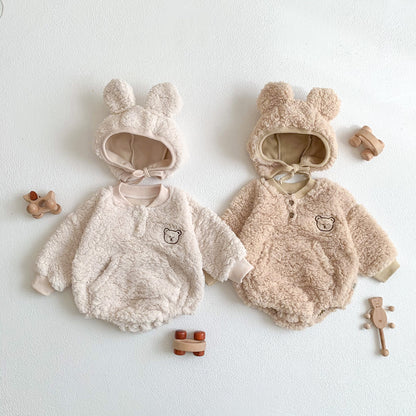 モコモコなりきりベビーベアセット(2color)