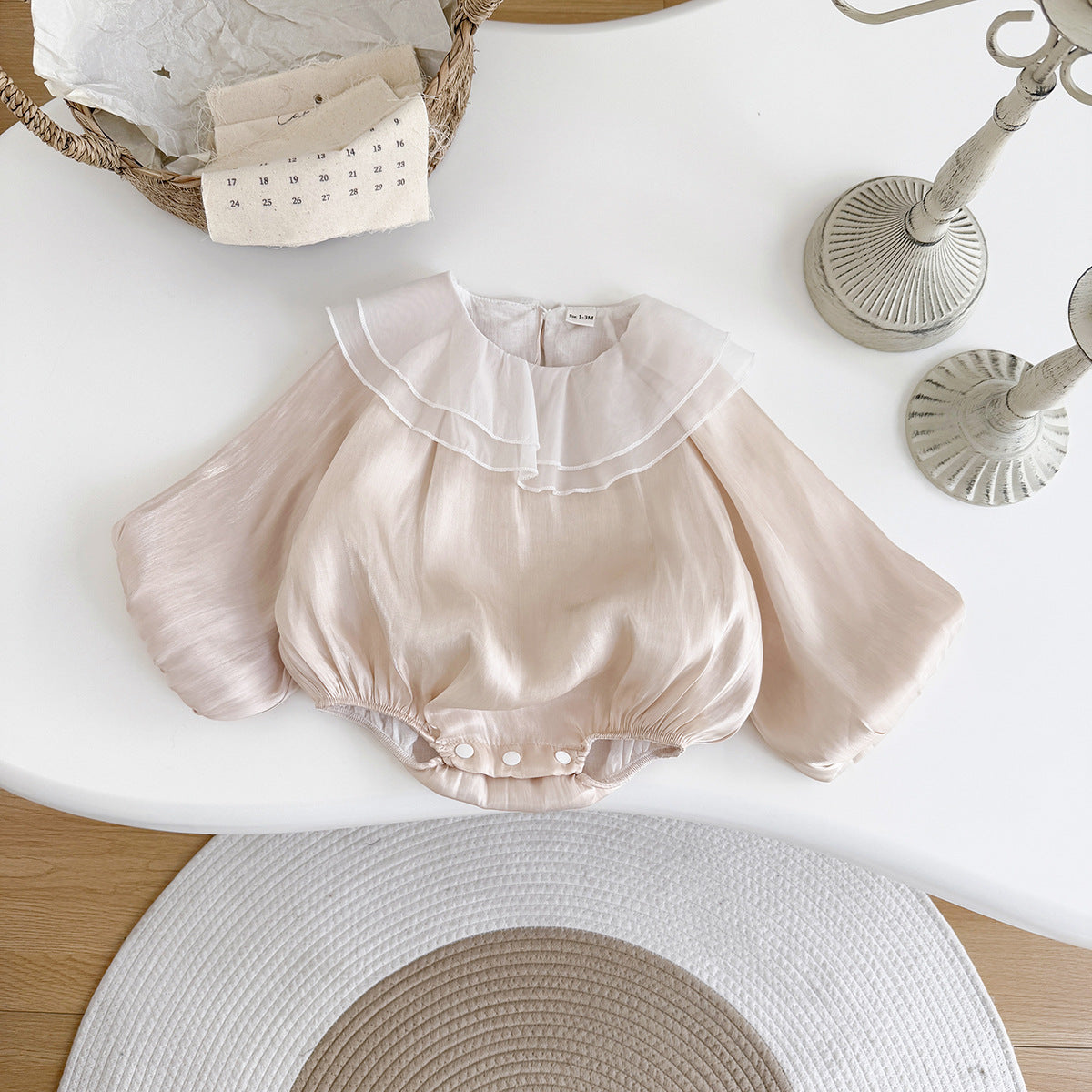 シフォンふんわりロンパース