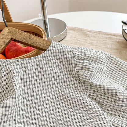 ゆったりぱふチェック柄トップス(2color)