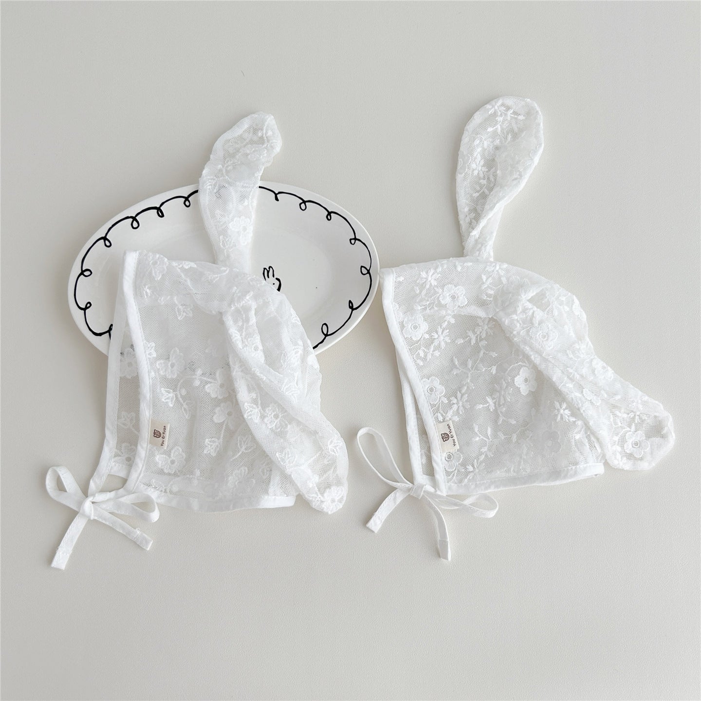 レースラビットボンネット(4color)