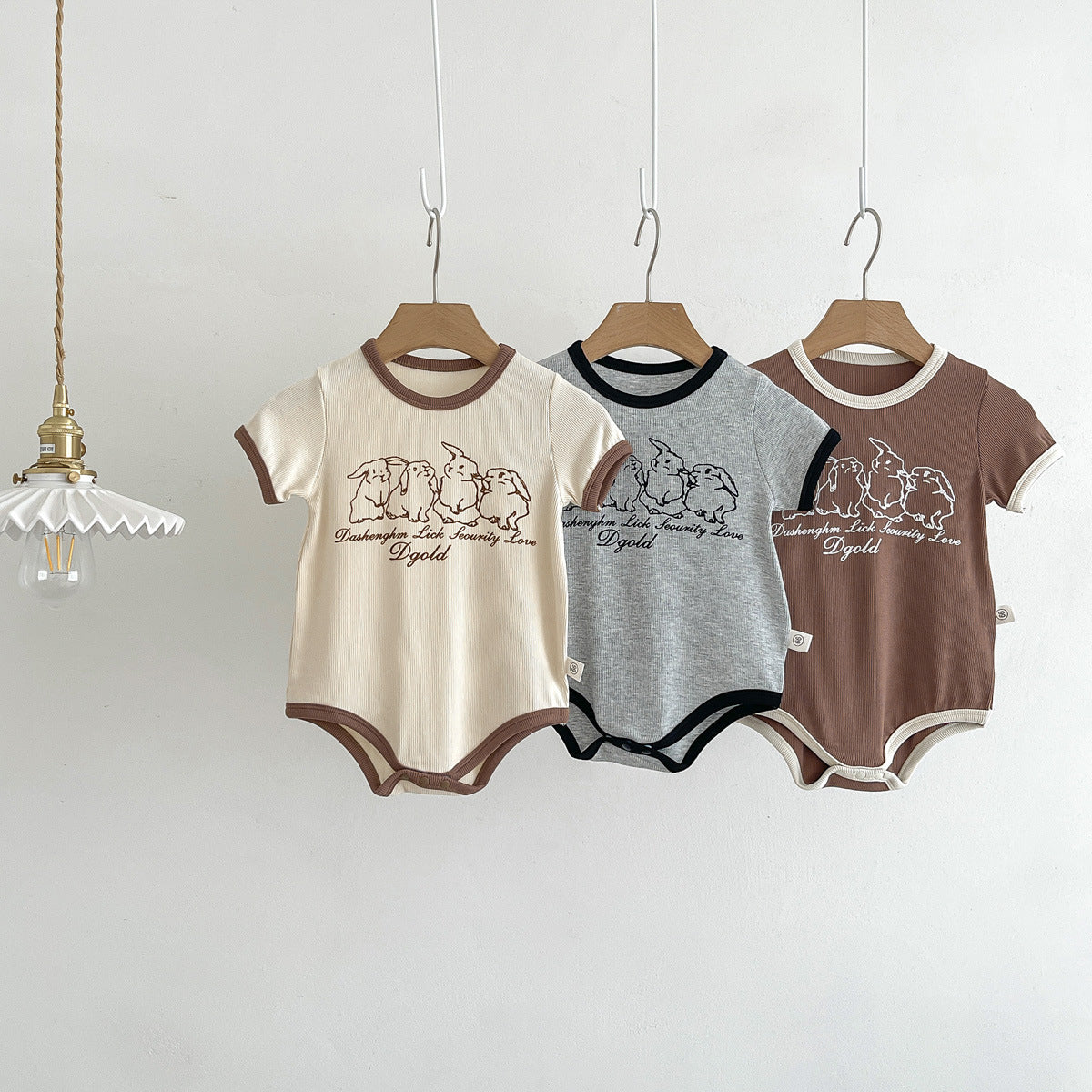 🅽🅴🆆 [3color / 66-90] ナチュラルラビットリブロンパース