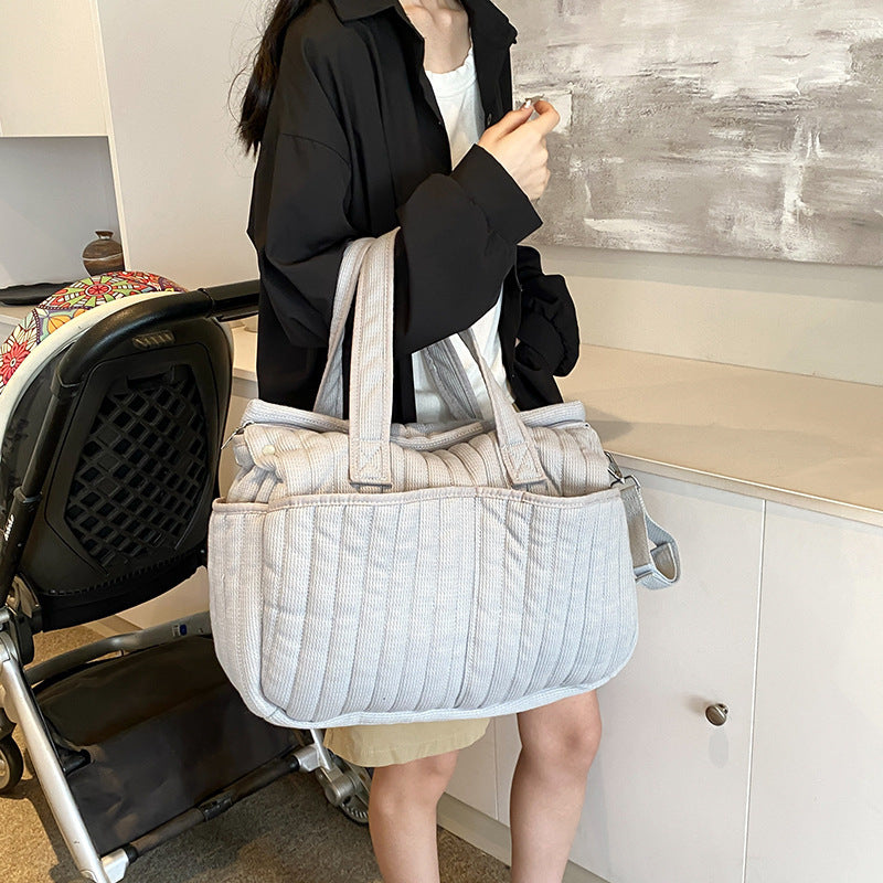 キルティング収納ショルダーバッグ