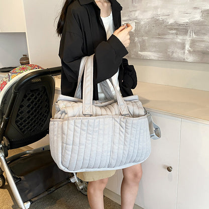 キルティング収納ショルダーバッグ
