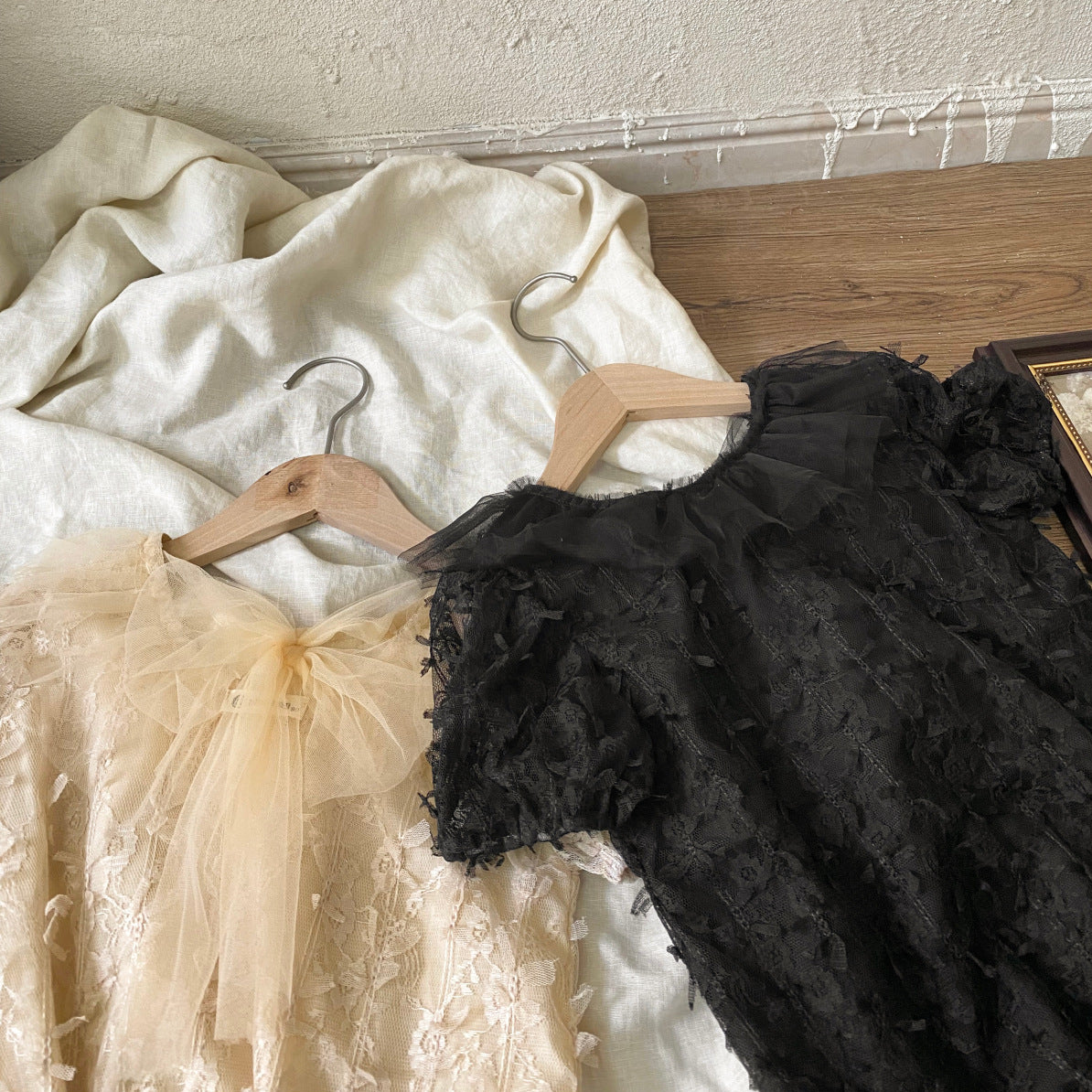 シャワーレースセレモニーロンパース(2color)