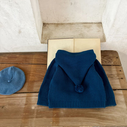 とんがりフードカーディガン(3color)