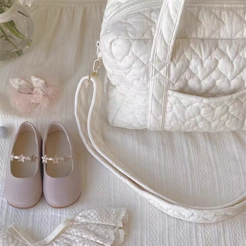 ハートキルティングスクエアベビーバッグ