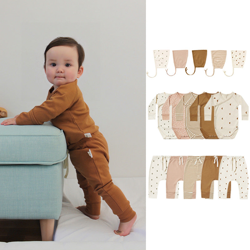 北欧ベビーロンパース&パンツ(4color)