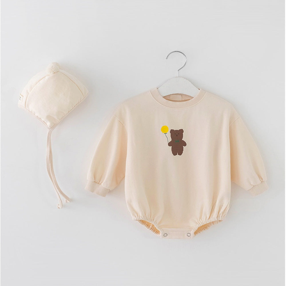 ポンポンべあロンパースセット(2color)