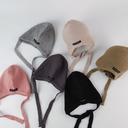 シンプルラベルニットキャップ(6color)