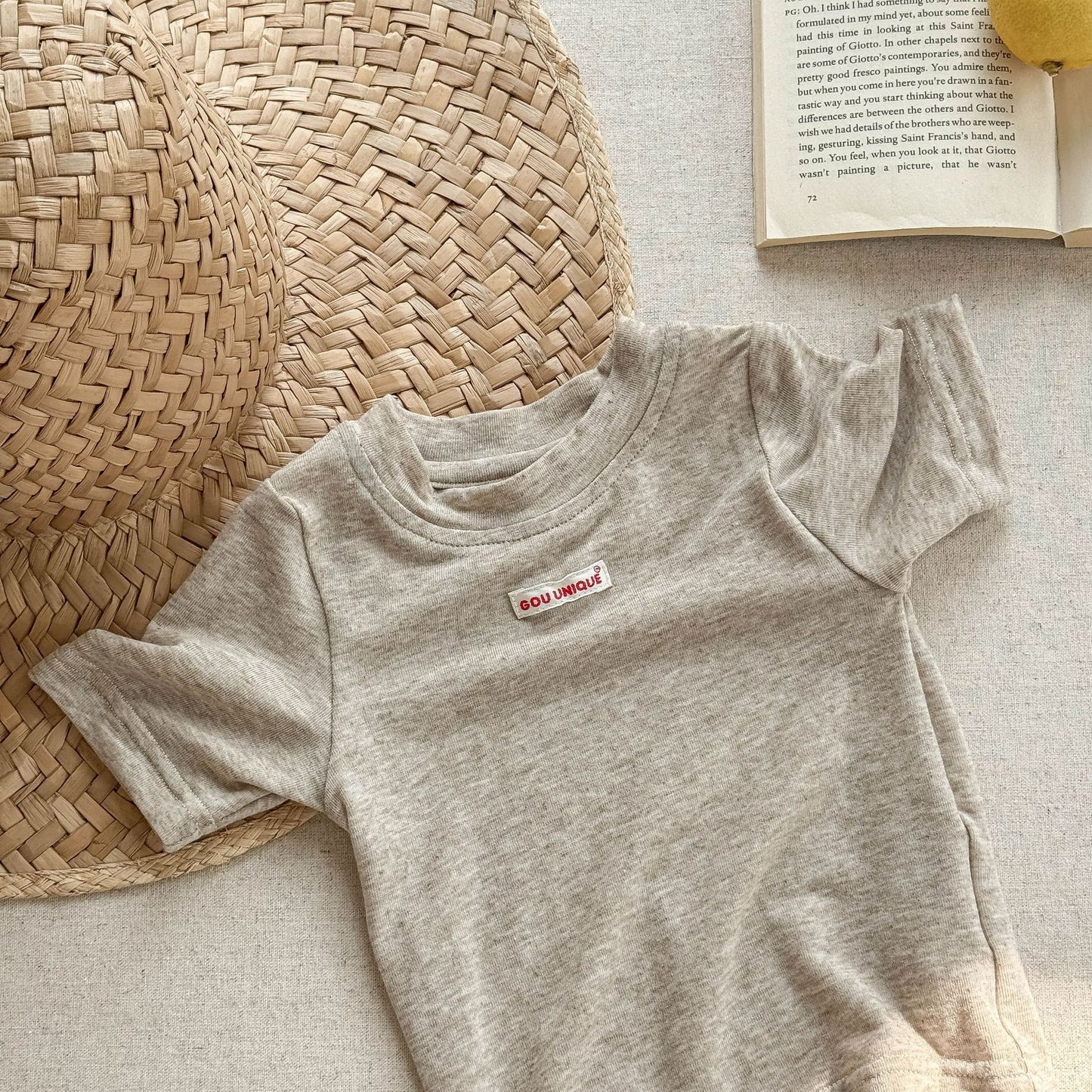 🅽🅴🆆 [3color / 80-130] 杢カラーシックサマーシャツ