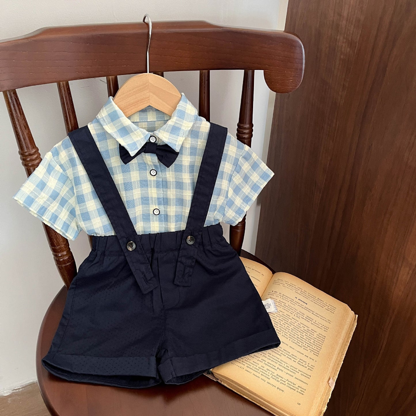 ネイビーフォーマルサマーセットアップ(2color)