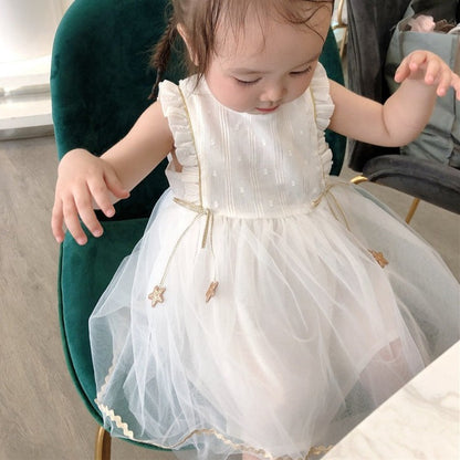 ［再販売］ノースリーブフリルレースドレス