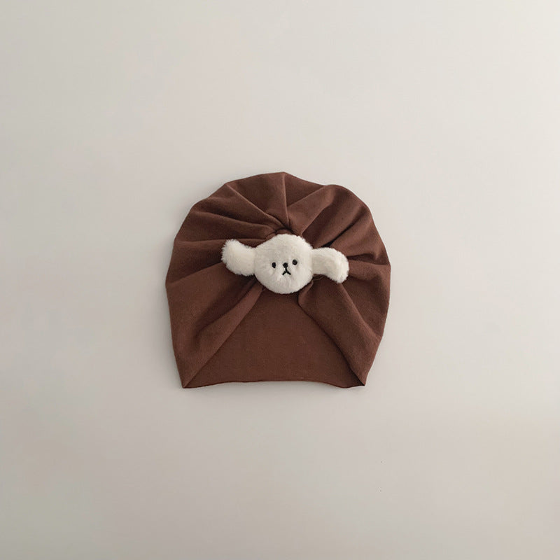 ぷっくりワンワンターバンキャップ(3color)