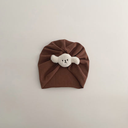 ぷっくりワンワンターバンキャップ(3color)