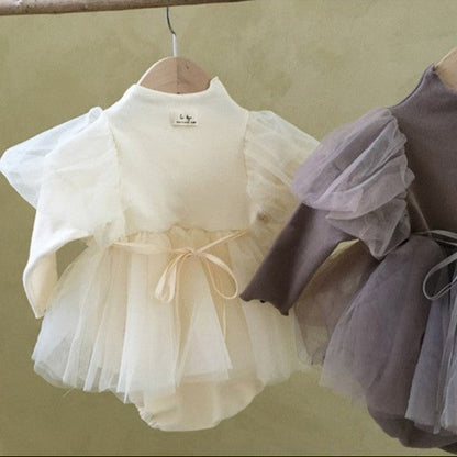 🅽🅴🆆 ナチュラルセレモニーベビーロンパース(2color)