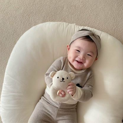 ナチュラルベビールームウェア3点セット(2color)