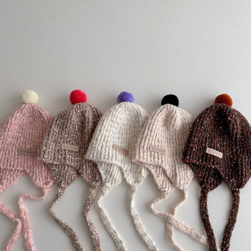 ウールボールニット帽(5color)