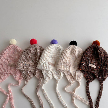 ウールボールニット帽(5color)