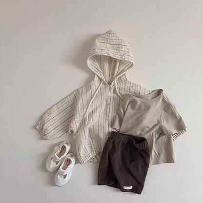 ライトコットンジッパーフードジャケット(2color)