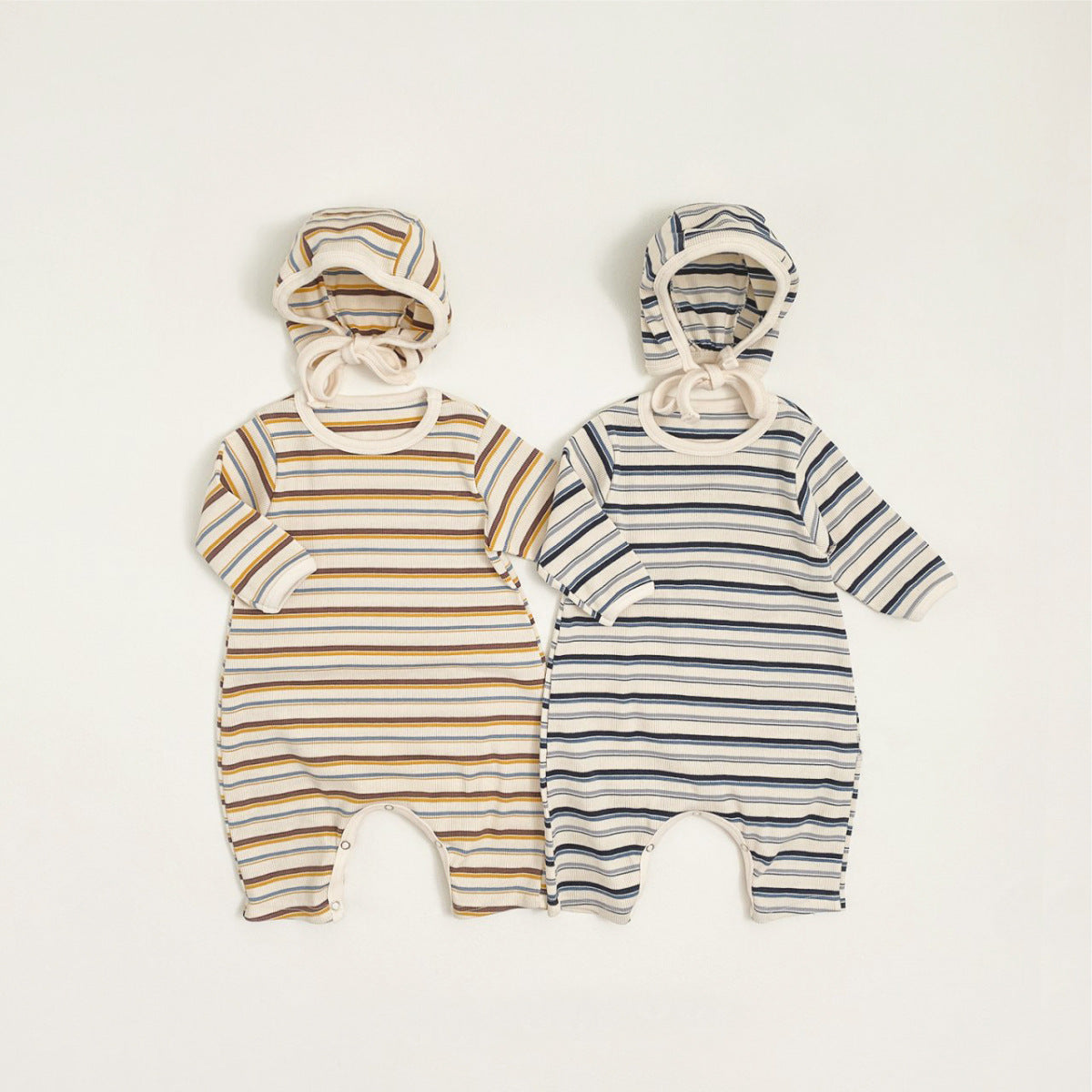 デザインボーダーロンパース(2color)