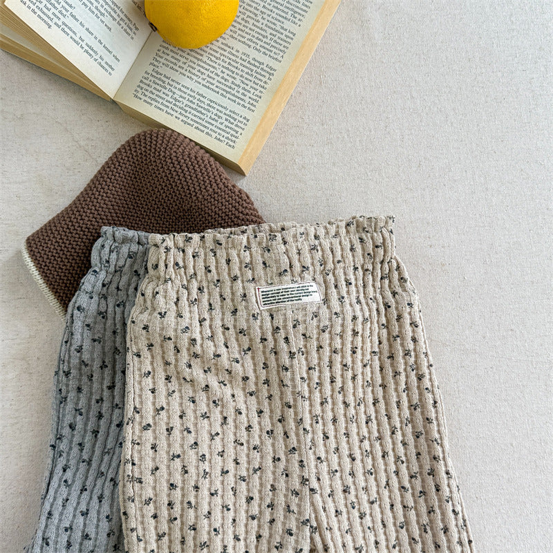 花柄ふんわりリブボトム(2color)