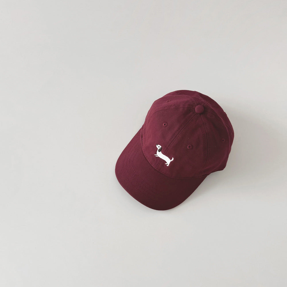 ダックス刺繍キッズキャップ(11color)