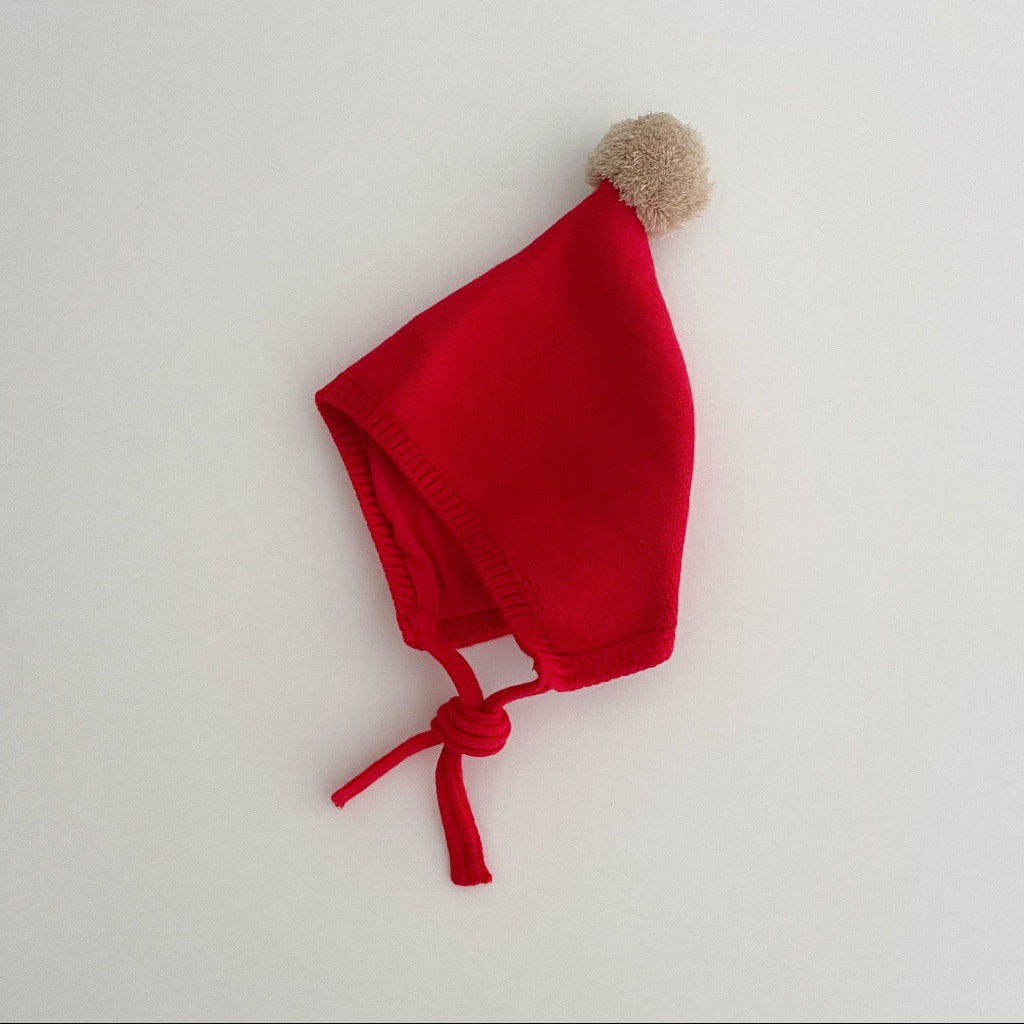 とんがりボンボンニットボンネット(10color)