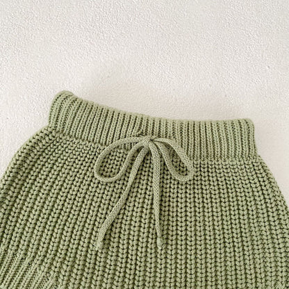 グリーンボーダーニットセットアップ