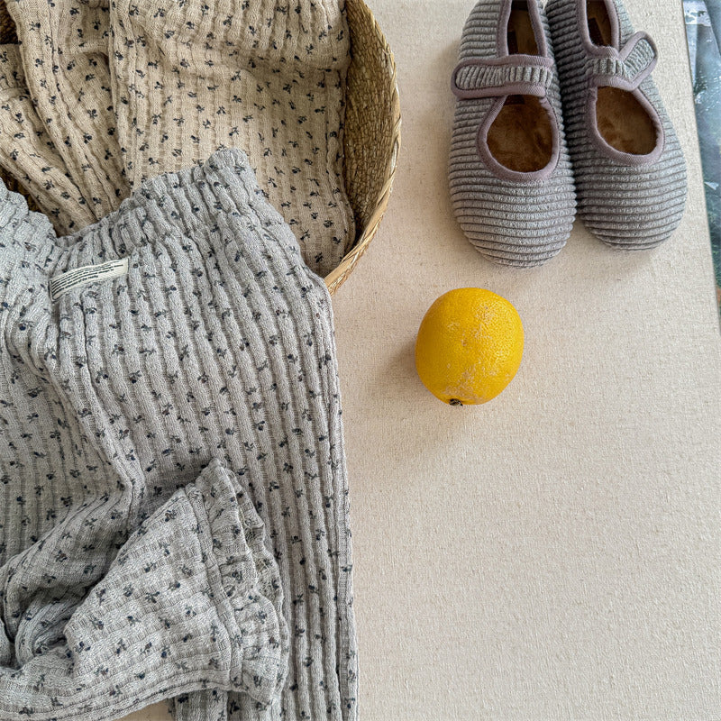 花柄ふんわりリブボトム(2color)