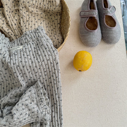 花柄ふんわりリブボトム(2color)