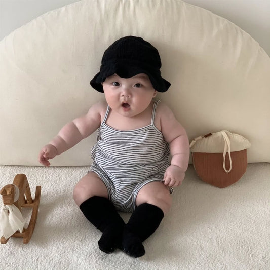 🅽🅴🆆 [2color / 66-90] ベビーキャミボーダーセットアップ