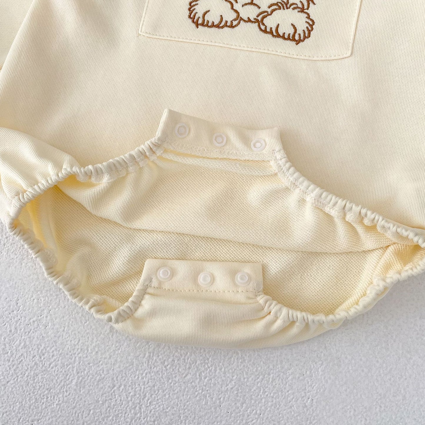 イラストべあ長袖ロンパース