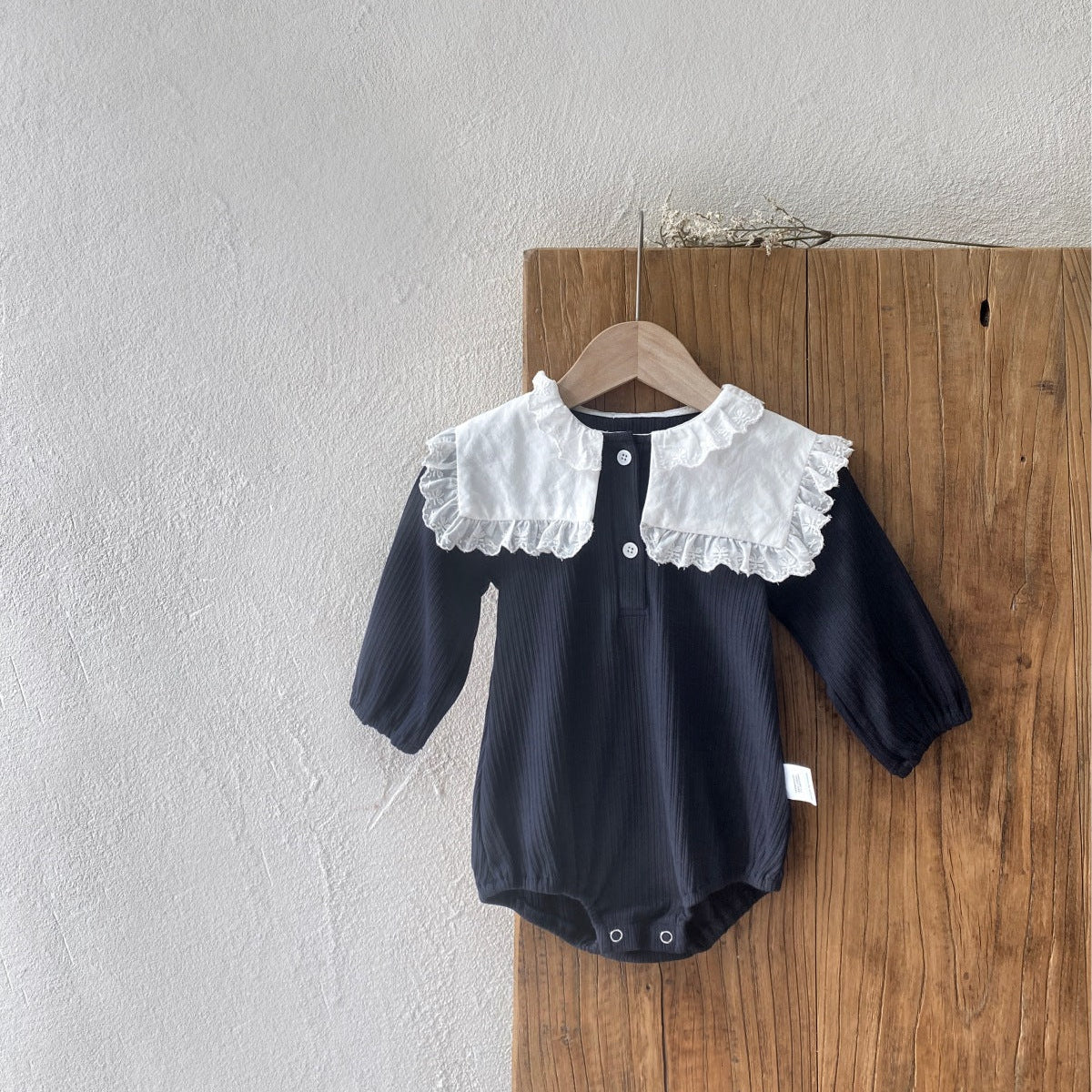 ダブルレースカラーリブロンパース(2color)