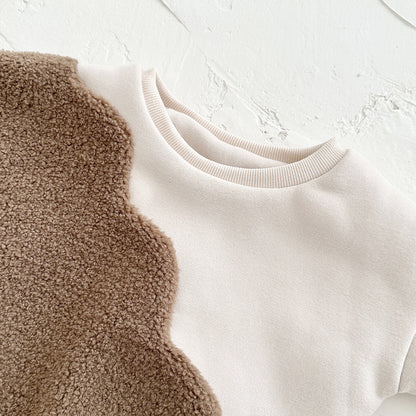 ショコラウェーブロンパース(2color)